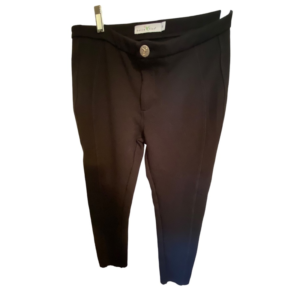 Beija flor Curve fitting Stretch Pants (4) Black